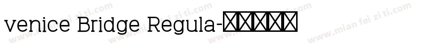 venice Bridge Regula字体转换